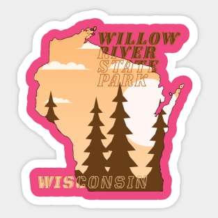 Willow river state park Sticker